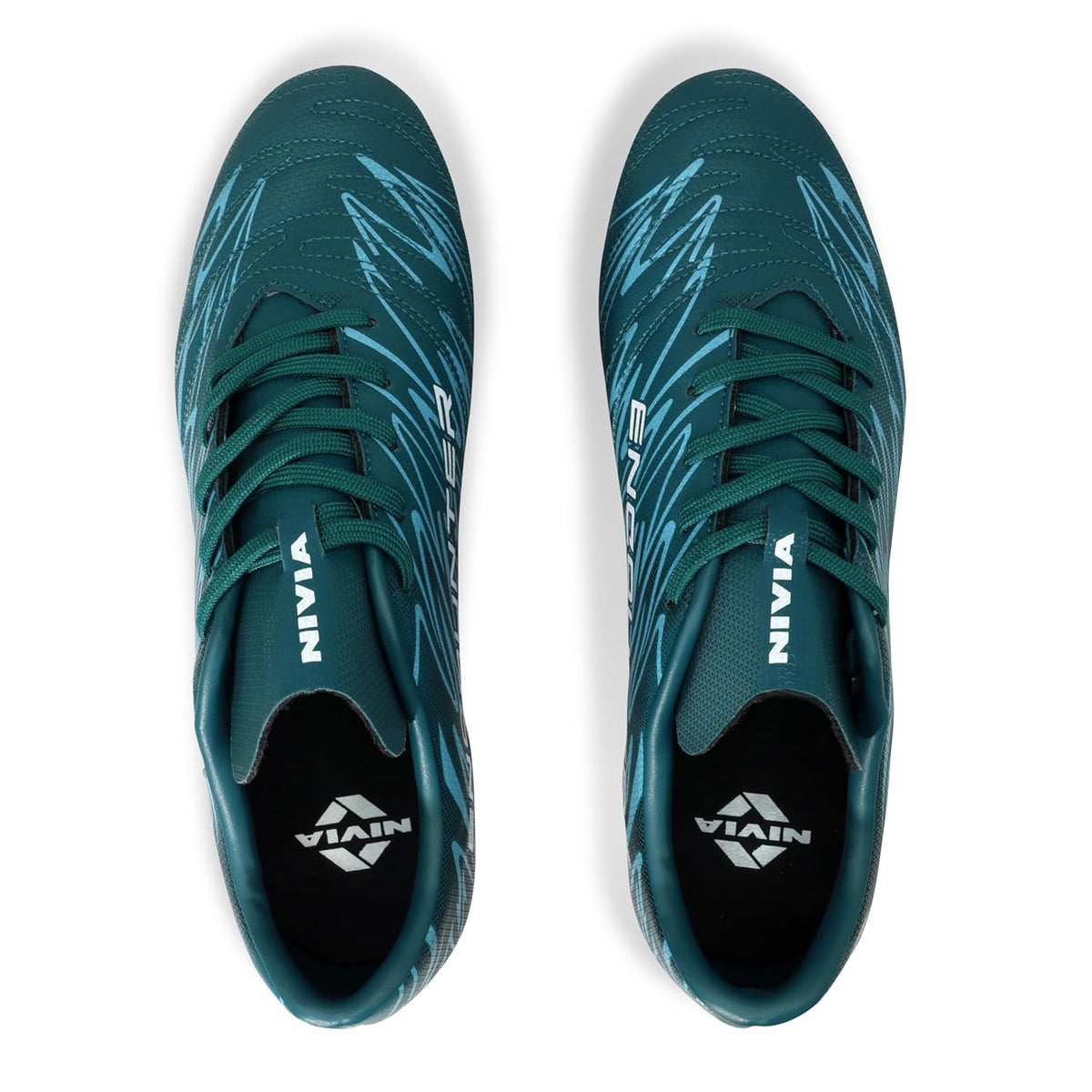 Nivia Encounter Football Stud Shoes (Arabian Green)