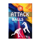 Attack Multicolor Synthetic Wind Balls for Cricket (Pack of 6)