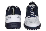 Nivia White/Navy Rubber Sole Caribbean Cricket Shoes