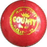 Sppartos County Cricket Leather Ball 4pc
