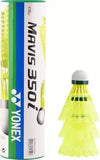 Yonex Mavis 350i Nylon Shuttlecock (Green Cap,Yellow, Made in Taiwan)
