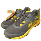Yonex VELO 100 Badminton Shoes(Steel Grey/Honey Mustard)