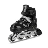 In-line Skates Adjustable Size LED Flash Wheels Aluminium Frame Skating Shoes with Strong Wheels for Ages 6-15 Years Inline Skates