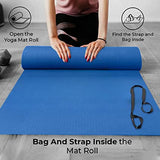Buy Eco Friendly Non-Slip Exercise & Fitness Imported Yoga Mat for All Type of Yoga, Pilates and Floor Exercises