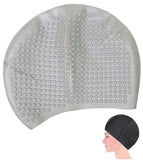 Bubble Swim Cap Waterproof Hair Protection Cap for Long Hair, Comfortable and Flexible for Swimming and Water Sports Women Men Adults Kids