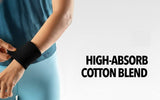 Wrist Sweat Band for Badminton Football Basketball Running & Athletic Sports, Sweat Absorbent Wrist Bands