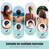 Bubble Swim Cap Waterproof Hair Protection Cap for Long Hair, Comfortable and Flexible for Swimming and Water Sports Women Men Adults Kids