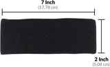 Cotton Sport Headband For Men And Women -Workout & Running, Gym ,Yoga and-All Sports Wear Headband Fitness Band Unisex, Pack Of 2 (Black & White)