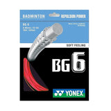 YONEX BG 6 Badminton String for Power & Durability (Assorted Colors)