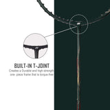 YONEX Graphite Astrox Lite 43I Strung Badminton Racket (Dark Green, 77 Grams, 30 lbs Tension)