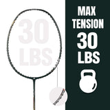 YONEX Graphite Astrox Lite 43I Strung Badminton Racket (Dark Green, 77 Grams, 30 lbs Tension)