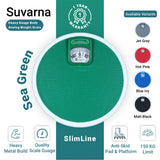 Suvarna SlimLine Body Weight Machine - Mechanical Round Weighing Scale for Home, Gym, Hospital & Medical Clinic | Capacity 150 KG | 1 Year Warranty |
