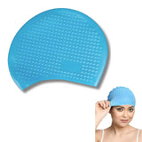 Bubble Swim Cap Waterproof Hair Protection Cap for Long Hair, Comfortable and Flexible for Swimming and Water Sports Women Men Adults Kids