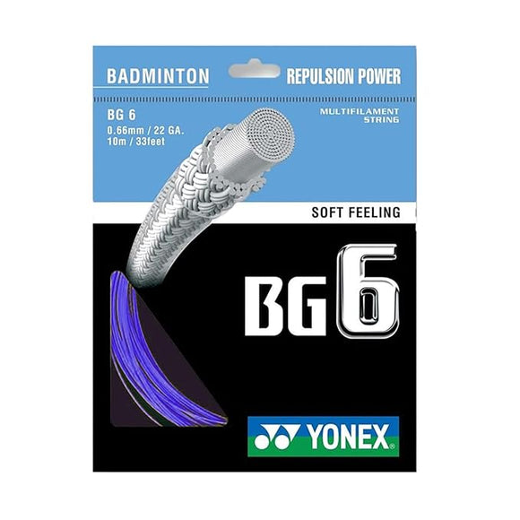 YONEX BG 6 Badminton String (Assorted Colors)