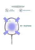 JJ Jonex Ayush Aluminum Badminton Set 2 Rackets Light Weight with Full Cover (MYC) - Multicolour