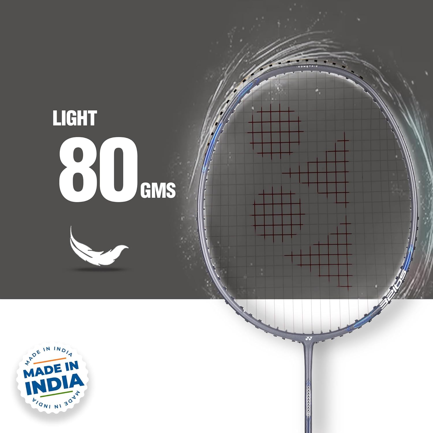 YONEX ASTROX ATTACK 9 BADMINTON RACKET (G4, 4U GUN METAL GREY) | sppartos