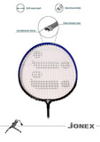 JJ Jonex Ayush Aluminum Badminton Set 2 Rackets Light Weight with Full Cover (MYC) - Multicolour