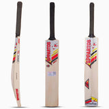 Sppartos Bira Full Size Kashmir Willow Cricket Bat (Size SH, Red Design)