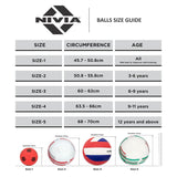 Nivia AIRSTRIKE PU Volleyball (Size: 4, Color : Yellow and Blue)