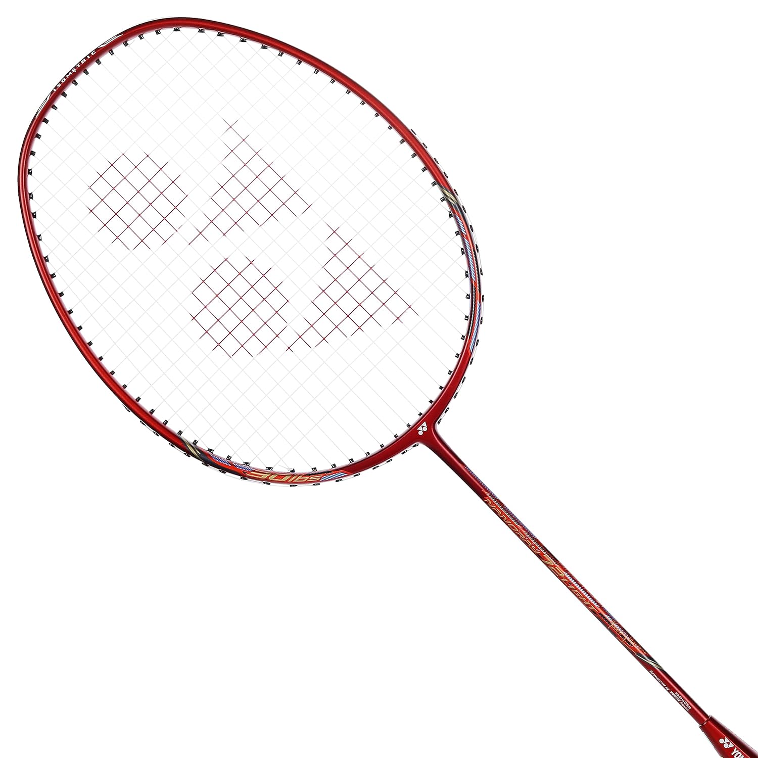 Red Netted Badminton Racket Yonex Nanoray 72 Light Badminton Racket (Drak Red) | sppartos