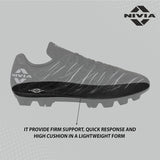 Buy Nivia Carbonite 6.0 Football Stud for Men (Solid Black) at minimum cost on Sppartos.com.