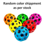 Super Bouncy Rubber Moon Ball Toy for Kids and Adults with Craters - High Bounce, Textured Grip, Perfect for Playtime Fun - Soft Foam Ball (Pack of 1) Multicolor.