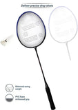 JJ Jonex Ayush Aluminum Badminton Set 2 Rackets Light Weight with Full Cover (MYC) - Multicolour