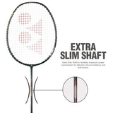 YONEX Graphite Astrox Lite 43I Strung Badminton Racket (Dark Green, 77 Grams, 30 lbs Tension)