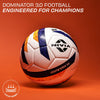 Nivia Dominator 3.0 Football, Match Ball, 32 Panels, Durable & Soft PU Leather, Butyl Fabric Wounded Bladder, FIFA Basic, to Play on Both Natural and Artificial Grass (Size - 5, Multicolor)