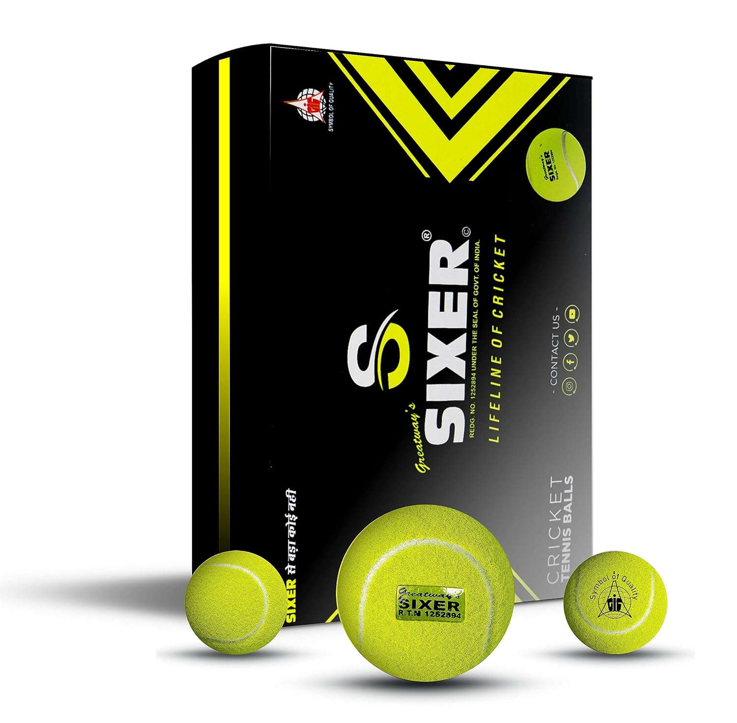 Readers Windball Lot De 6 Balles De Cricket Blanches - Idéales Pour Entraînement Et Pratique