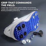 Nivia Crick-1000 2.0 Batting and Bowling Cricket Spike Shoes for Men, Lightweight All-Rounder Spiked Shoes, Reinforced Toe, Cushioned Midsole & High-Traction Outsole for Turf and Hard Pitch Play