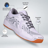 Nivia Appeal 3.0 Badminton Shoes - white/grey Buy at cheapest price only on Sppartos.com.
