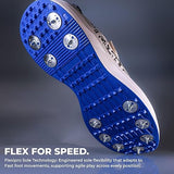Nivia Crick-1000 2.0 Batting and Bowling Cricket Spike Shoes for Men, Lightweight All-Rounder Spiked Shoes, Reinforced Toe, Cushioned Midsole & High-Traction Outsole for Turf and Hard Pitch Play