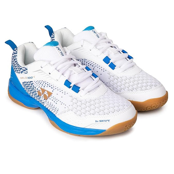 Yonex VELO 100i Badminton Shoes (WHITE BLUE HAWAII)