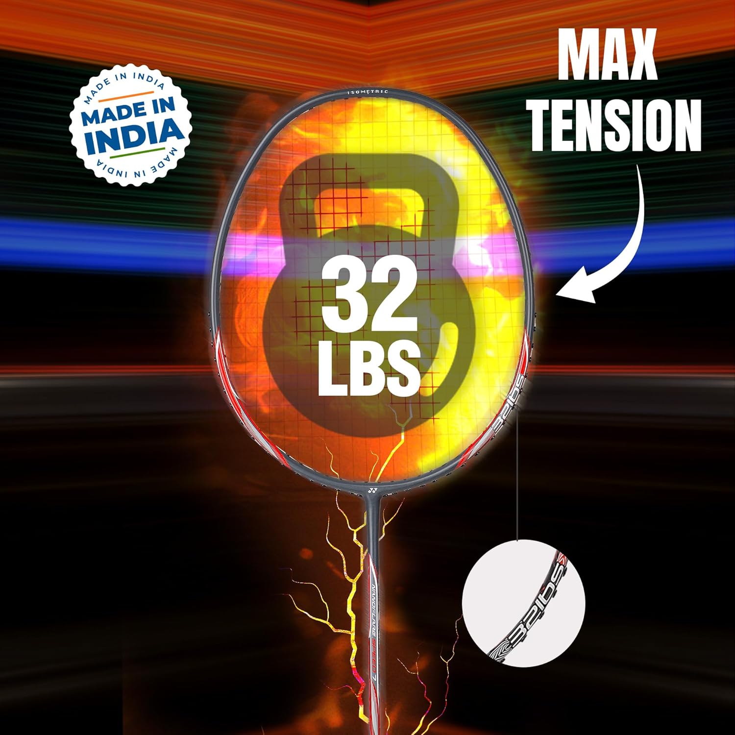 YONEX Badminton Racket NANOFLARE Speed 7 Apricot | sppartos