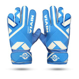 Nivia Carbonite Web Football Goalkeeper Gloves for Men & Women, All Weather Durable Grippy Latex Palm with PVC Backhand & Secure PVC Strap
