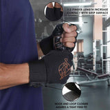 Nivia Leather Gym Weight Lifting Gloves with Elastic Wrist Wrap