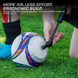 Nivia Double Action Ball Pump with Needle, Air Pump for Sports Football, Volleyball, Basketball, Rugby, Soccer Ball, Pump Air Flow Capacity - 8.25