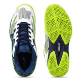 YONEX Velo V200-i Non Marking Badminton Shoes (WHITE DEEP OCEAN)