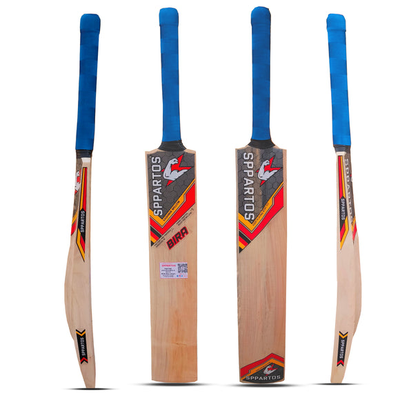 Sppartos Bira Full Size Kashmir Willow Cricket Bat (Size SH)