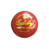 Eddy Test 4 Piece Leather Cricket Ball(Red)