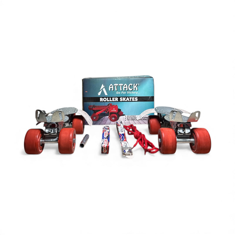 Attack Adjustable Tenacity Roller Skates with Rubber Wheels and Breaks (Senior Age 7 and above) No reviews Sale price Rs