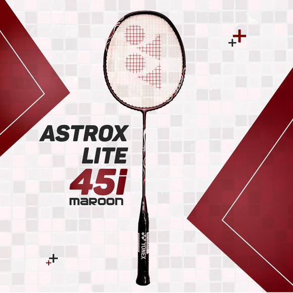 Yonex Astrox Lite 45i Badminton Racket with cover (Maroon)