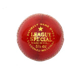 League Special Red Leather Cricket Ball Hard Hand Stitched Premium Grade Four Piece (Pack of 6)