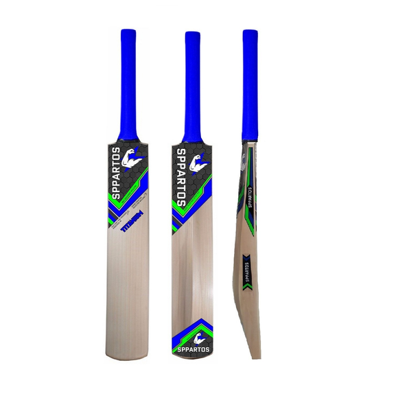 Sppartos Titanium Pro Kashmir Willow Cricket Bat for Cricket/Leather Ball