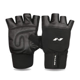 Nivia Leather Gym Gloves with Wrist