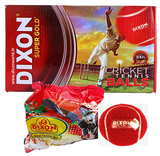 Dixon Super Gold Heavy Cricket Tennis Balls to Play Indoor/Outdoor (Pack of 6)