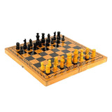 Dixon Wooden Folding Chess(box type) for indoor play with wooden chess coins