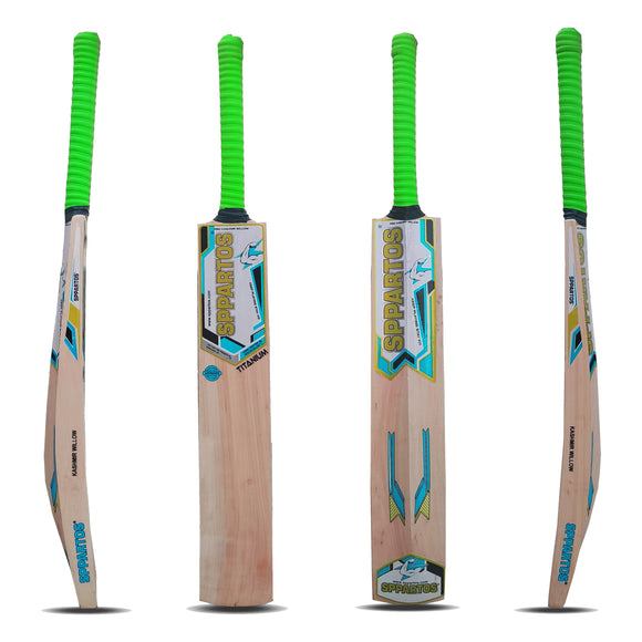 Sppartos Titanium 2024 New Design and Sticker Pro Kashmir Willow Cricket Bat
