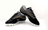 The Sega Winner Football Shoes offer you top-notch performance on any ground. These shoes are made with an upper shell of water-resistant synthetic, and a sole consisting of a TPU material that is ideal for both hard and turf grounds. With a lace-up fastening and stylish solid pattern, these shoes will make you look and feel great. Available in sizes IND-5-10.